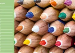 Die bunte Welt der Stifte - Geburtstagskalender (Wandkalender immerwährend DIN A3 quer)*Calvendo Outlet