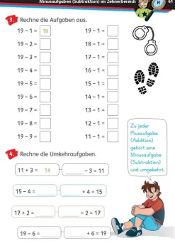 Klett Lerntraining Quali Trainer·Grundschule|Grundschule·Mathematik*Die drei ??? Kids: Mein Übungsheft Mathe 1. Klasse - Rechnen bis 20