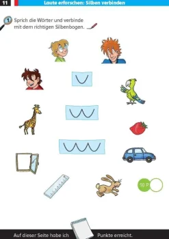 Klett Lerntraining Quali Trainer·Grundschule|Grundschule·Deutsch-Die drei ??? Kids: Mein Deutschblock 1. Klasse