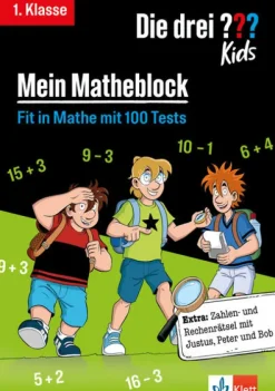 Klett Lerntraining Quali Trainer·Grundschule|Grundschule·Mathematik-Die drei ??? Kids: Mein Matheblock 1. Klasse