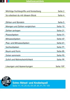 Klett Lerntraining Quali Trainer·Grundschule|Grundschule·Mathematik-Die drei ??? Kids: Mein Matheblock 1. Klasse