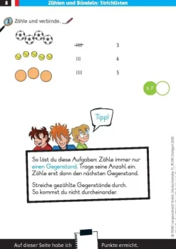 Klett Lerntraining Quali Trainer·Grundschule|Grundschule·Mathematik-Die drei ??? Kids: Mein Matheblock 1. Klasse