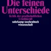 Die feinen Unterschiede*Suhrkamp Verlag Outlet