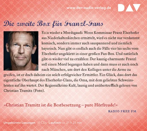 Der Audio Verlag GmbH Krimis & Thriller·Humor|Krimis & Thriller·Cosy Crime-Die große Franz-Eberhofer-Box 2