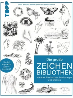TOPP Hobby & Selbermachen-Die große Zeichenbibliothek