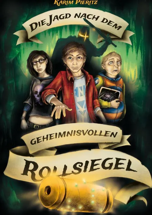 Kaspabü Technothriller|Krimis, Thriller, Horror-Die Jagd nach dem geheimnisvollen Rollsiegel - Jugendbuch ab 12 Jahre