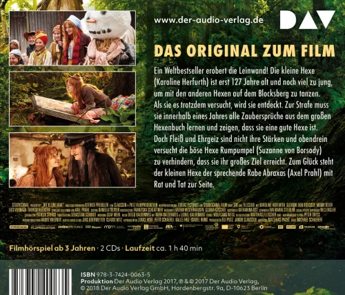 Kinder Der Audio Verlag, DAV Kinder- & Jugendbücher·Erstlesebücher-Die kleine Hexe - Das Original-Hörspiel zum Film,1 Audio-CD