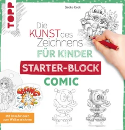 frechverlag GmbH Artbooks & Handbücher-Die Kunst des Zeichnens für Kinder Starter-Block - Comic