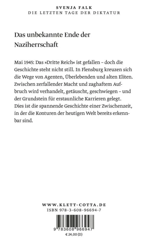 Die letzten Tage der Diktatur*Klett-Cotta Verlag Best