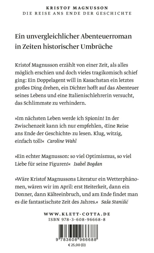 Klett-Cotta Verlag Literatur-Die Reise ans Ende der Geschichte