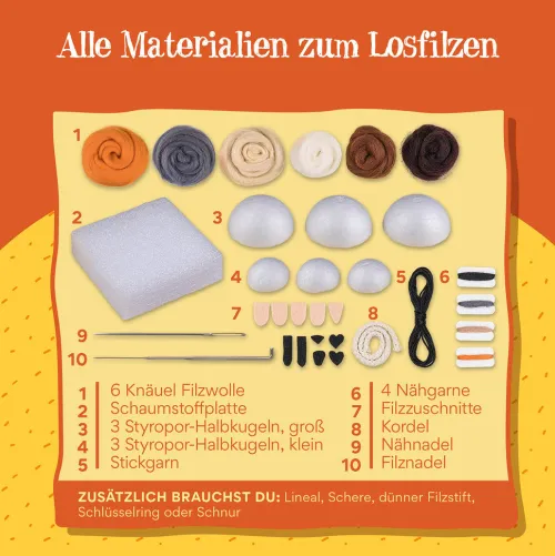Franckh-Kosmos Basteln & Kreatives*Die Schule der magischen Tiere - Tiere filzen