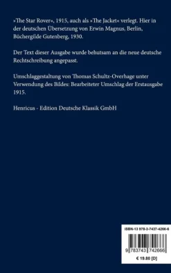 Henricus - Edition Deutsche Klassik GmbH, Berlin Okkultismus*Die Zwangsjacke