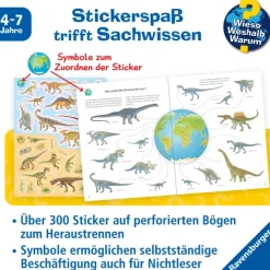 Ravensburger Verlag Stickerhefte-Dinosaurier Stickerheft