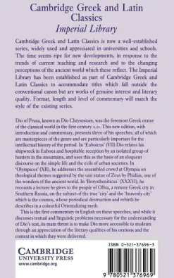 Cambridge University Press Griechische Bücher-Dio Chrysostom Orations