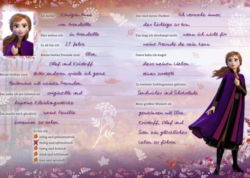 Panini Verlags GmbH Freundebücher*Disney Die Eiskönigin 2: Mein Anna-Freundebuch