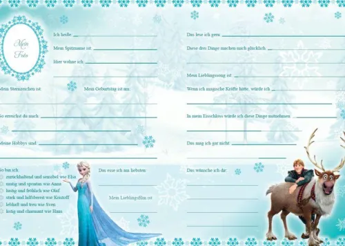 Panini Verlags GmbH Freundebücher-Disney Die Eiskönigin: Mein Elsa-Freundebuch