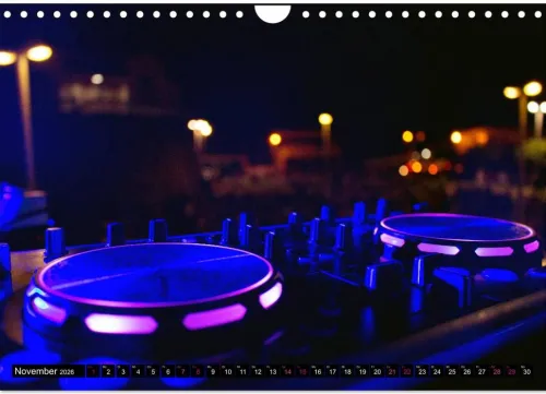 Calvendo Wandkalender-DJ Liveact (Wandkalender 2026 DIN A4 quer), Monatskalender