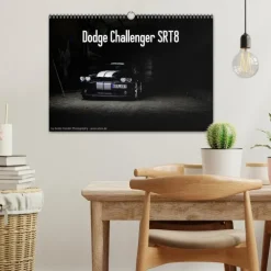 Calvendo Wandkalender-Dodge Challenger SRT8 (Wandkalender 2026 DIN A3 quer), Monatskalender
