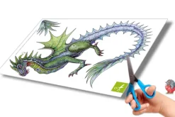 Drachen basteln Papier zum Aufhängen Bastelbogen Ausschneidebogen*Atelier Color New