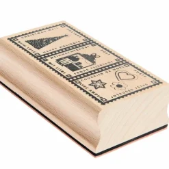 Rico Design GmbH & Co.KG Stempel & -Kissen*Dreifach-Stempel Weihnachtspost FSC 100%