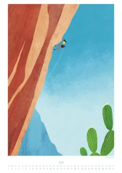 DUMONT - Rivers: Feeling Nature 2026 - Wandkalender 30x42 cm - Outdoor-Illustrationen von Henry Rivers, dekorative Poster im minimalistischen Design*DuMont Kalenderverlag Discount