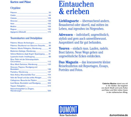 Dumont Reise Vlg GmbH + C Wandern*DUMONT Reise-Taschenbuch Reiseführer Sizilien