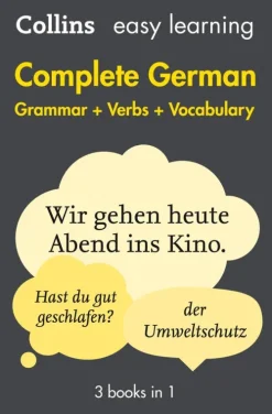 Easy Learning German Complete Grammar, Verbs and Vocabulary (3 books in 1)*HarperCollins Publishers Clearance