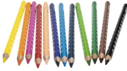 eagle kreativ Buntstifte*edu³ Jumbo tri Buntstifte, 12er Set inkl. Spitzer