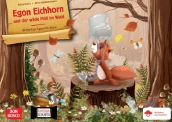 Don Bosco Medien GmbH Lesen & Geschichten-Egon Eichhorn und der wilde Müll im Wald. Kamishibai Bildkartenset