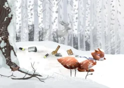 Don Bosco Medien GmbH Lesen & Geschichten-Egon Eichhorn und der wilde Müll im Wald. Kamishibai Bildkartenset