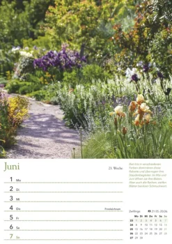 Neumann Verlage GmbH & Co Wochenkalender-Ein Jahr in meinem Garten - Wochenkalender 2026 - Garten-Kalender mit 53 Blatt - Format 21,0 x 29,7 cm - Spiralbindung