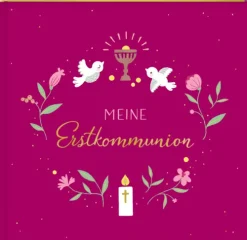 Coppenrath Kommunion & Konfirmation-Eintragalbum - Meine Erstkommunion (beerenfarben)