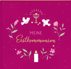 Coppenrath Kommunion & Konfirmation-Eintragalbum - Meine Erstkommunion (beerenfarben)