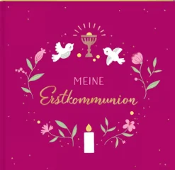Coppenrath Kommunion & Konfirmation-Eintragalbum - Meine Erstkommunion (beerenfarben)