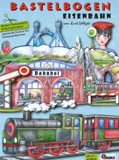 Atelier Color Bastelpapier & Origami-Eisenbahn basteln Bastelbogen Ausschneidebogen zum Spielen
