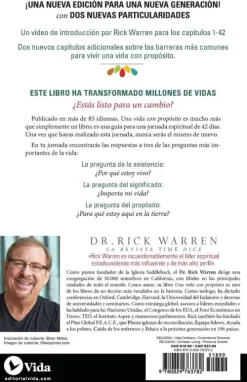 Vida Publishers Spanische Bücher-El Una Vida Con Propsito