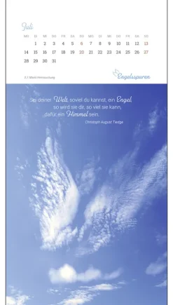 St. Benno Verlag GmbH Postkartenkalender*Engelsspuren 2026