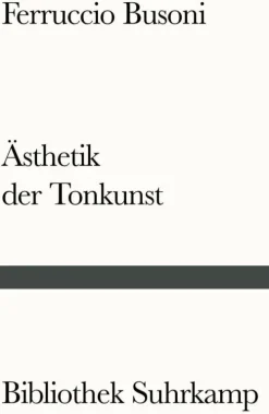 Entwurf einer neuen Ästhetik der Tonkunst*Suhrkamp Verlag Sale