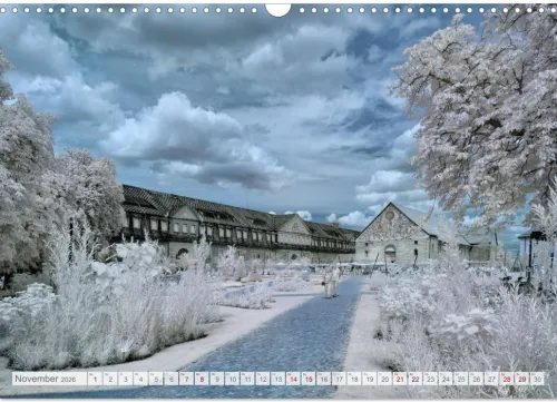 Calvendo Wandkalender*Erfurt - Infrarotfotografien von Kurt Lochte (Wandkalender 2026 DIN A3 quer), Monatskalender