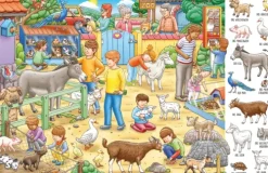 Erste Wörter Wimmelbuch Tiere*Adrian Wimmelbuchverlag Outlet