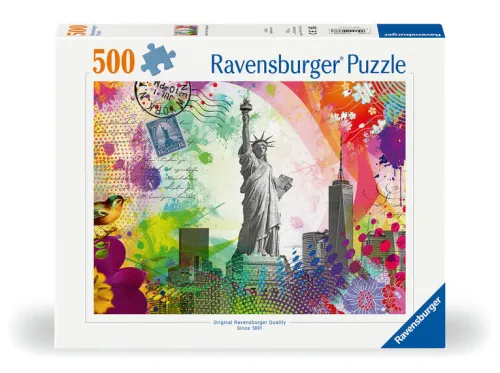 Ravensburger Spieleverlag Postkarten-Erwachsenenpuzzle 500 Teile - Postkarte aus New York