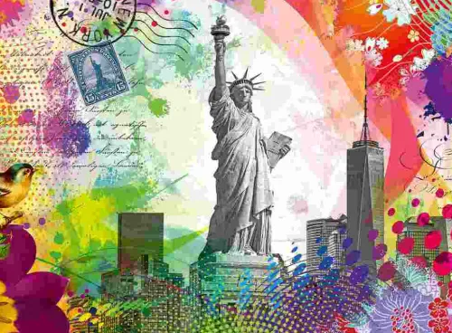 Ravensburger Spieleverlag Postkarten-Erwachsenenpuzzle 500 Teile - Postkarte aus New York