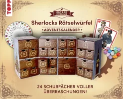 frechverlag GmbH Puzzles & Puzzlezubehör*Escape Experience Adventskalender - Der magische Rätselwürfel: Sherlock Holmes und das mysteriöse Geschenk