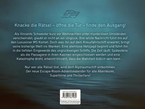 Ars Edition GmbH Psychothriller|Nach Zielgruppen*Escape Room. Christmas Cruise - Kreuzfahrt in den Tod