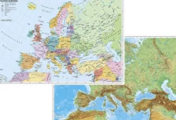 Stiefel Eurocart GmbH Schreibtischunterlagen-Europa physisch / politisch. DUO-Schreibunterlage