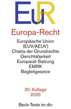 dtv Verlagsgesellschaft Jura-Europa-Recht. EuR