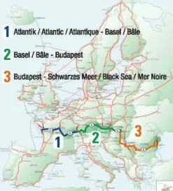 EuroVelo 6 (Basel - Budapest) 1: 100 000*Huber Kartographie Clearance