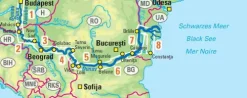 EuroVelo6 (Budapest - Schwarzes Meer) 1:100 000*Huber Kartographie New