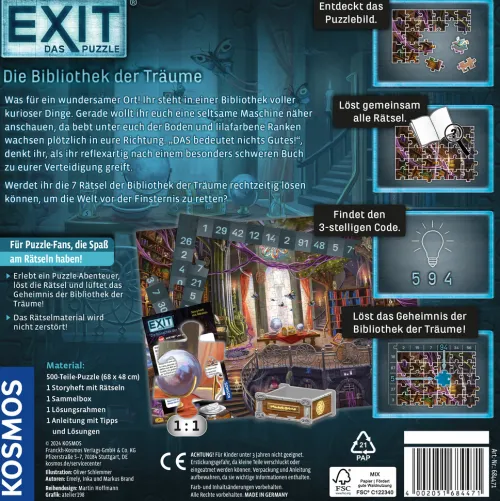 EXIT® - Das Puzzle: Die Bibliothek der Träume*Franckh-Kosmos Hot