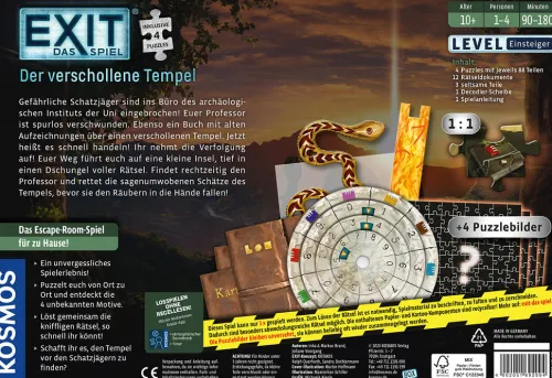 EXIT® - Das Spiel + Puzzle: Der verschollene Tempel*Franckh-Kosmos Clearance